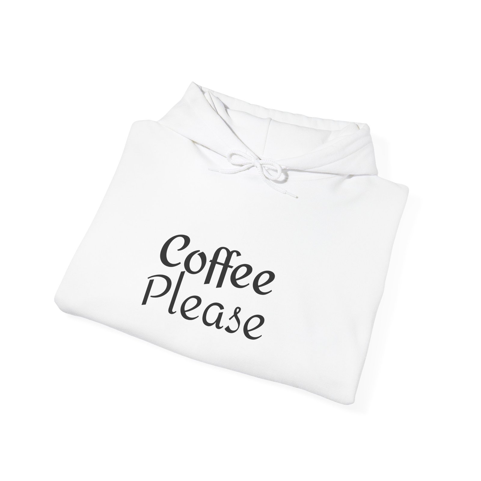 Coffee Please Hoodie — Minimal Script Coffee Lover Pullover - Image 4