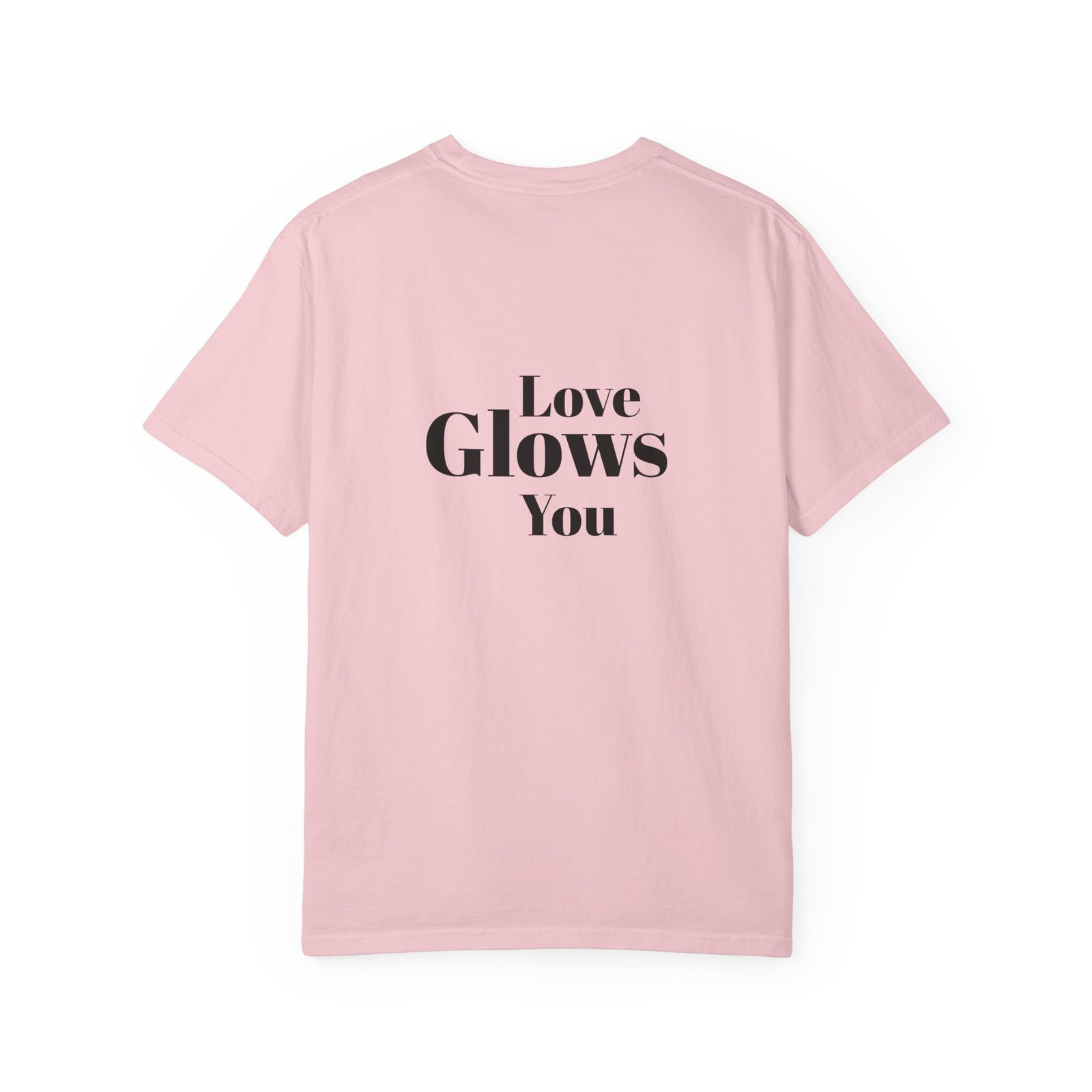 Love Glows heart triangle T-Shirt | 'Glows' graphic tee - Image 18