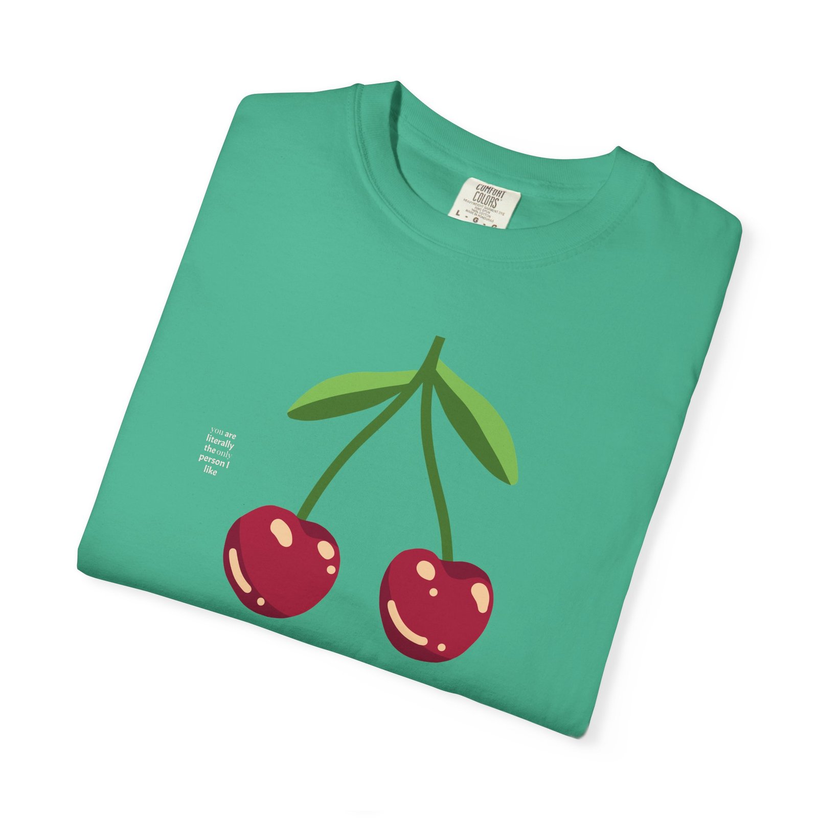 Love Glows heart triangle T-Shirt | 'Glows' graphic tee - Image 15