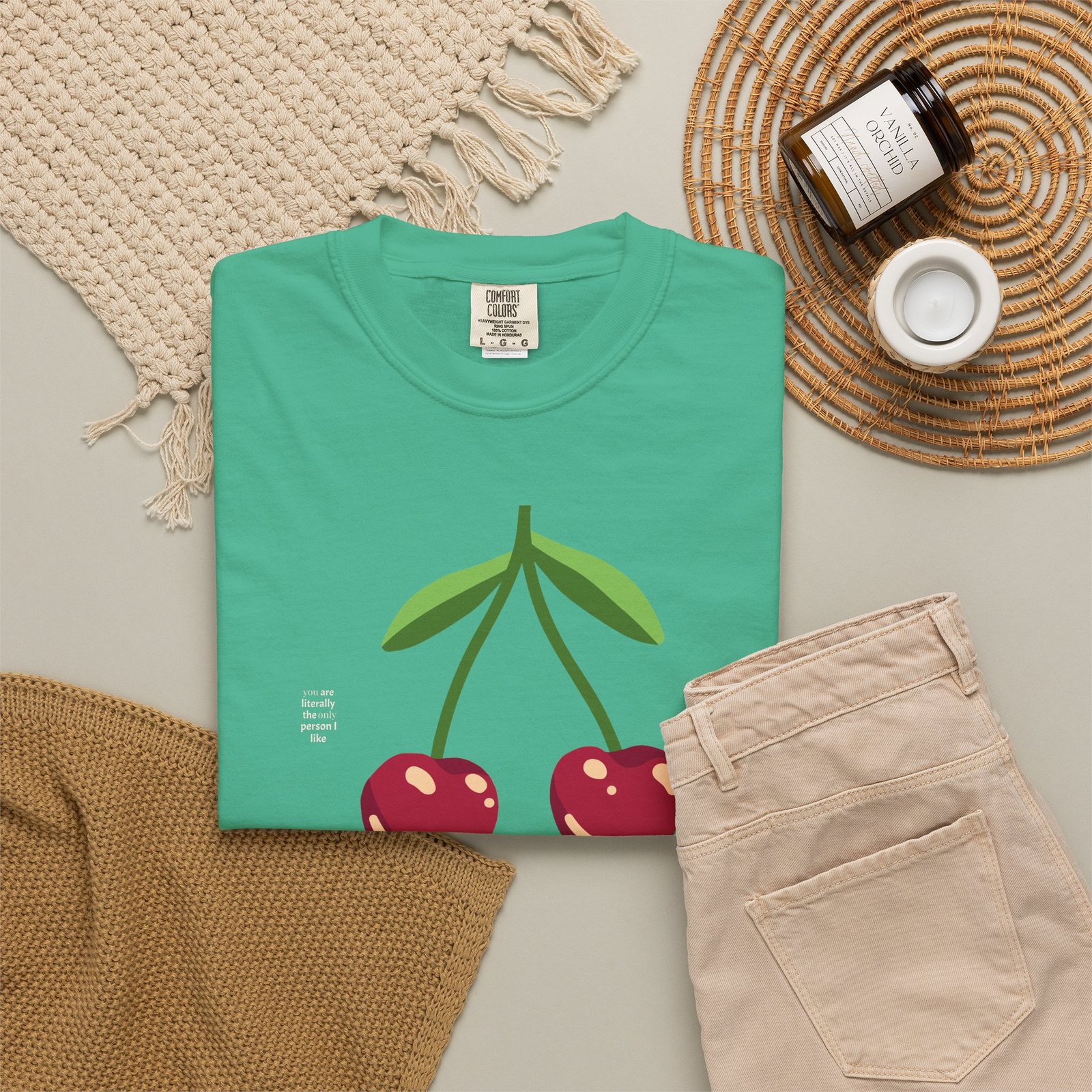 Love Glows heart triangle T-Shirt | 'Glows' graphic tee - Image 16