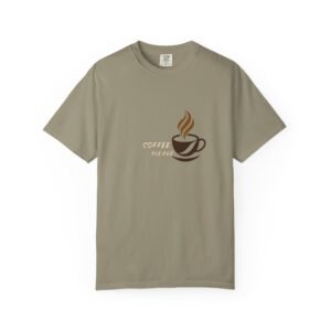 Coffee Lover T‑Shirt — 'Coffee Before Talk' Minimalist Cup Design