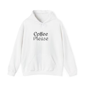 Coffee Please Hoodie — Minimal Script Coffee Lover Pullover